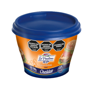 Queso Untable Cheddar La Paulina Pote x190 g