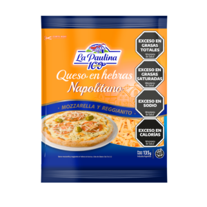 Queso Hebras Cheddar La Paulina Paquete x125 g
