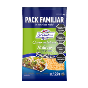 Queso Hebras Italiano Light La Paulina Paquete x500 g