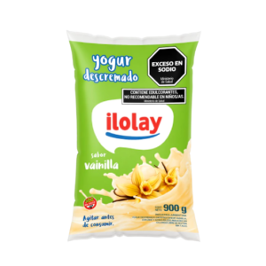 Yogurt Sachet Descremado Vainilla Ilolay x900 g