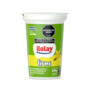 Yogurt Firme Descremado Vainilla Ilolay Pote x190 g