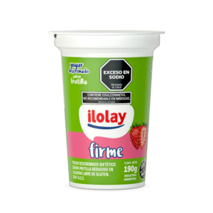 Yogurt Firme Descremado Frutilla Ilolay Pote x190 g
