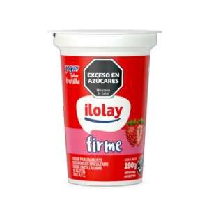 Yogurt Firme Entero Frutilla Ilolay Pote x190 g