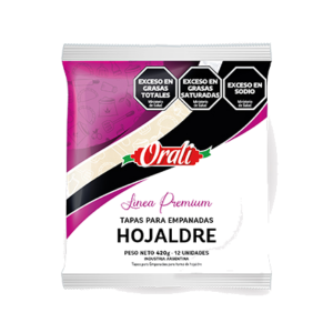 Tapa Empanada Hojaldre Premium Orali x420 g (12 unidades)