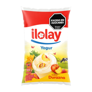 Yogurt Sachet Entero Durazno Ilolay x900 g
