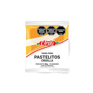 Tapa Pastelitos Criolla Orali x165 g (12 unidades)