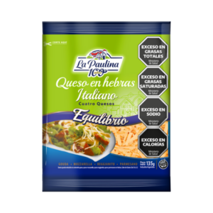 Queso Hebras Italiano Light (Equilibrio) La Paulina Paquete x125 g