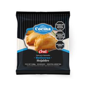 Tapa Empanada Rotisera Hojaldre Orali x625 g (12 unidades)