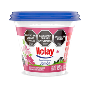 Queso Untable Jamón Ilolay Pote x190 g