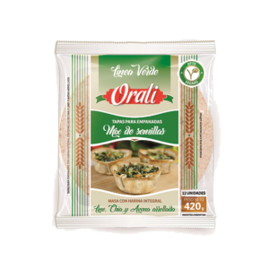 Tapa Empanada Mix Semillas Linea Verde Orali x420 g (12 unidades)