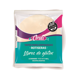 Tapa Empanada Rotisera Sin TACC Orali x460 g (12 unidades)