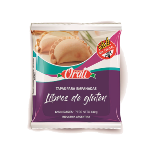 Tapa Empanada Sin TACC Apto Vegano Orali x330 g (12 unidades)